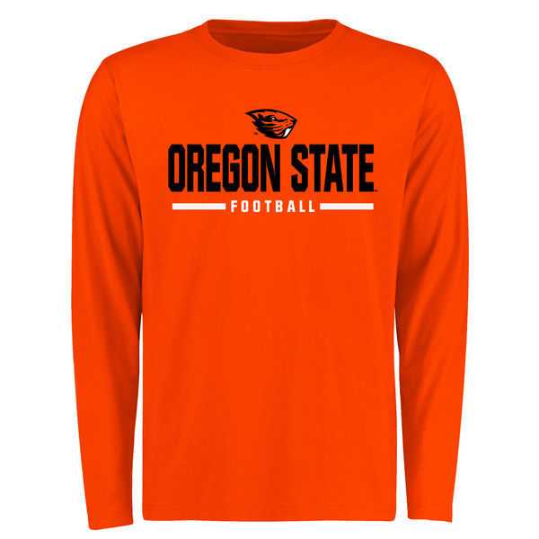 Oregon State Beavers Custom Sport Wordmark Long Sleeve WEM T-Shirt - Orange,We sell and wholesale Oregon State Beavers Custom Sport Wordmark Long Sleeve WEM T-Shirt - Orange on line form chian!